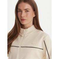 Clara Full Zip Sweatshirt Pearl White  GUESS