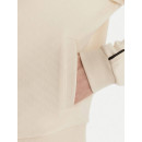 Clara Full Zip Sweatshirt Pearl White  GUESS