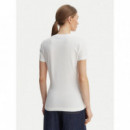 SS CN FLOWER TRIANGLE TEE PURE WHITE