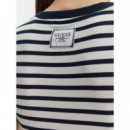 SS CN STRIPED MINI 4G LOGO TEE BLACKENED