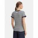 SS CN STRIPED MINI 4G LOGO TEE BLACKENED