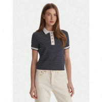 SS POLO NK ALPHONSINE STRIPED BLACKENED