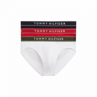 3P Brief Dtm Th Wht/ Med Red/ Dsrt Sky  TOMMY HILFIGER