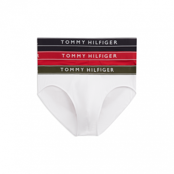 3P Brief Dtm Th Wht/ Med Red/ Dsrt Sky  TOMMY HILFIGER