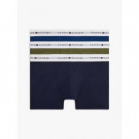 3P Trunk Arm Grn/wdg Blu/ptch Blu  TOMMY HILFIGER