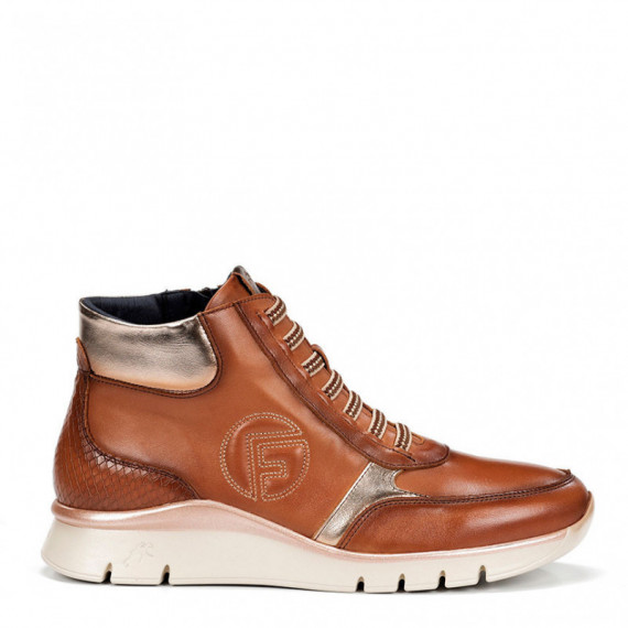 FLUCHOS Botín Marrón F2077-HABANA Cuero