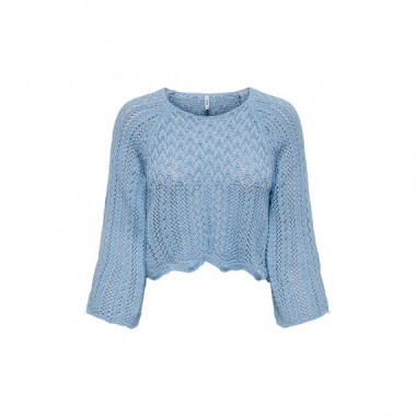 ONLY Jersey de Punto Azul 15233173-LIGHT Blue