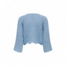 ONLY Jersey de Punto Azul 15233173-LIGHT Blue