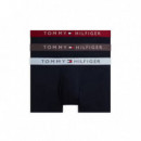 3P Trunk Wb Drk Ash/brzy Blu/rouge  TOMMY HILFIGER