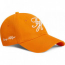 TH SCRIPT SOFT 6 PANEL CAP ORANGE HYPE