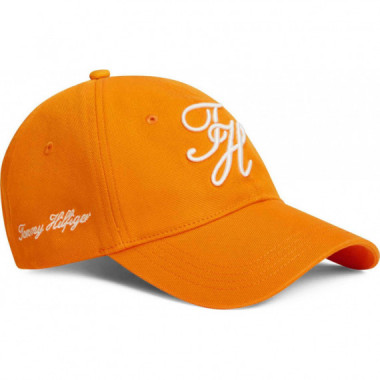 TH SCRIPT SOFT 6 PANEL CAP ORANGE HYPE
