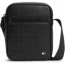 Th Embossed Flag Mini Reporter Black  TOMMY HILFIGER