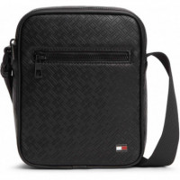 Th Embossed Flag Mini Reporter Black  TOMMY HILFIGER
