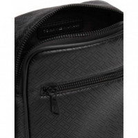 TH EMBOSSED FLAG MINI REPORTER BLACK