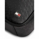 Th Embossed Flag Mini Reporter Black  TOMMY HILFIGER