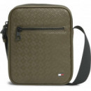 Th Embossed Flag Mini Reporter Willow Gr  TOMMY HILFIGER