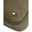 Th Embossed Flag Mini Reporter Willow Gr  TOMMY HILFIGER