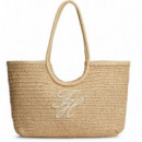TH ELEVATED SUMMER TOTE RAFFIA NATURAL R