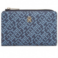 Th Icon Bifold Wallet Monoplay Blue Mix  TOMMY HILFIGER