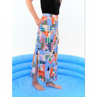 Falda BEHULAH Buganvilla Naranja