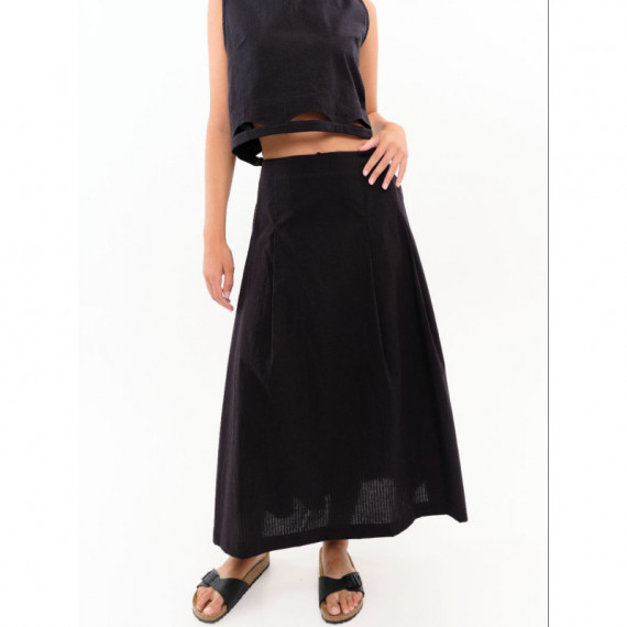 Falda BEHULAH Pétalo Negra