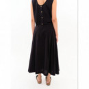 Falda BEHULAH Pétalo Negra