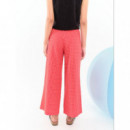 Pantalones mujer Pantalón BEHULAH Dalia Vichy Rosa
