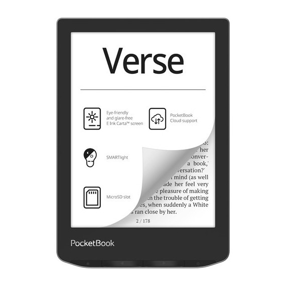 POCKETBOOK VERSE MIST GREY 6" LIBRO ELECTRONICO
