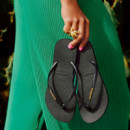 Chanclas Slim Logo Metallic