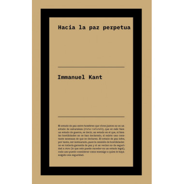 hacia la Paz Perpetua   2026