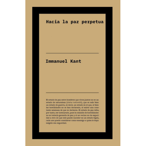 hacia la Paz Perpetua   2026