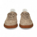 TALON BLANCO DEPORTIVO ANTE BEIGE