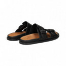 PALA 2 TIRAS HEBILLAS NEGRO