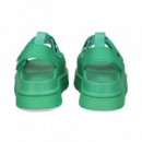 SANDALIA PLATAFORMA VELCROS VERDE