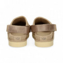 ZUECO TIRA ATRAS SERRAJE BEIGE