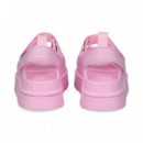 SANDALIA PLATAFORMA VELCROS ROSA