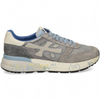 Deportivo Ante+textil Cielo+multi Gris  PREMIATA