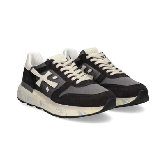 DEPORTIVO ANTE+NYLON BLANCO+GRIS