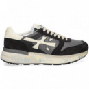 DEPORTIVO ANTE+NYLON BLANCO+GRIS