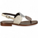 ESCLAVA CIRCULOS PLATINO+BRONCE