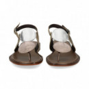 ESCLAVA CIRCULOS PLATINO+BRONCE