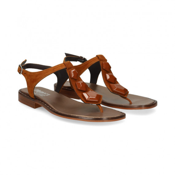 ESCLAVA 3 APLIQUES ANTE CUERO