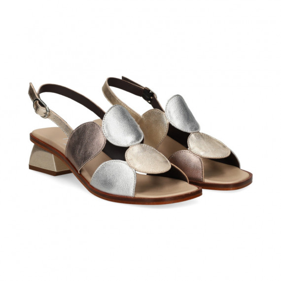 2 TIRAS CIRCULOS PLATA+BRONCE+PLATINO