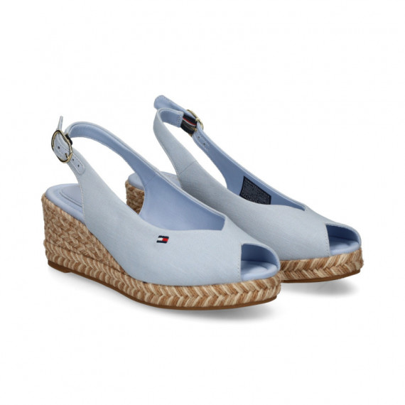 ABIERTO PUNTA Y TALON TEXTIL CIELO