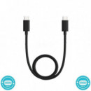 Cable Motorola de Silicona USB-C a USB-C de 2 Metros Negro