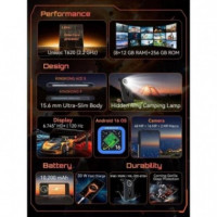 Comandero PDA Smartphone Cubot KingKong Ace 5 6.75" 8GB RAM/256GB ROM 4G NFC IP69K Rugerizado Negro