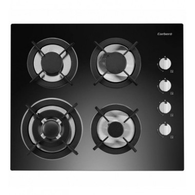 Placa de Gas Corber&oacute; CPCGY2304N Cristal Negro