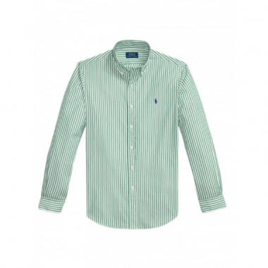 POLO RALPH LAUREN - WOVEN-SPORT SHIRT-SHIRT - 3249I WHITE ERIN GREEN - 710B15595003/3249I WHITE ERIN GREEN
