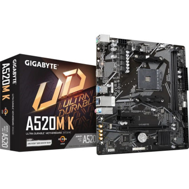 Placa Base GIGABYTE GA-A520M-K Amd AM4 HDMI + VGA