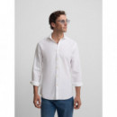 Camisas Camisa SILBON Sport Lino Blanco